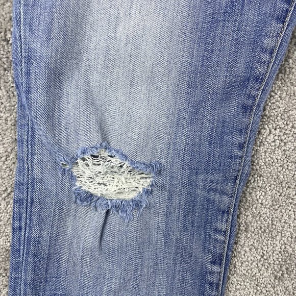 Polo Ralph Lauren Tompkins Skinny Jeans Women's 31 Distressed Ripped Faded Wash - Picture 5 of 16